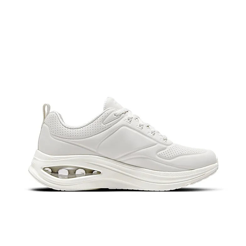 Skechers Lightweight Support Height Increasing Low Top Running Shoes Women's Ivory-1