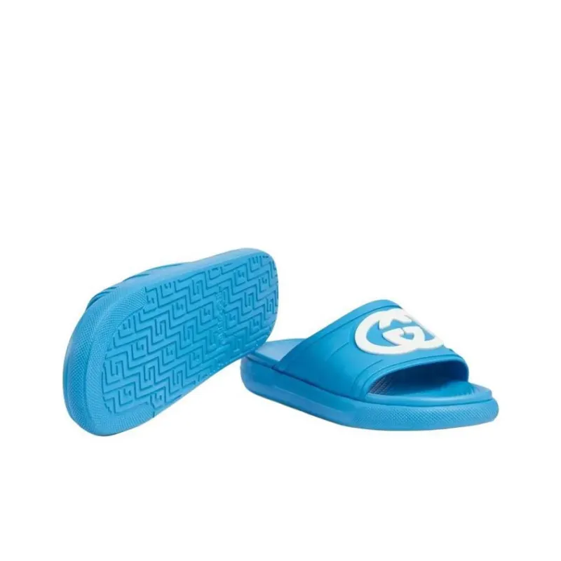 GUCCI Slide 'Interlocking G Super Blue'-4