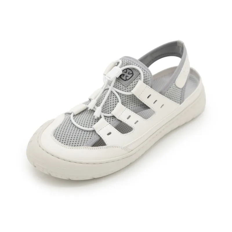Satchi Beach Sandals Men's White-1