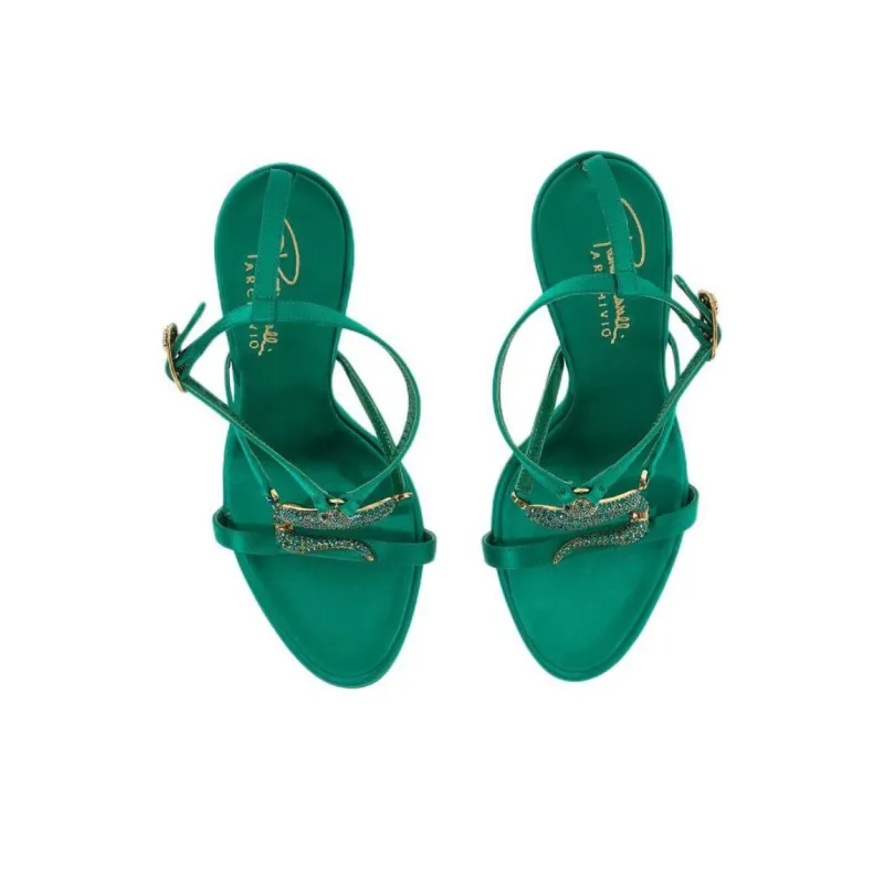 Roberto Cavalli Strap Sandals Women's Green-4