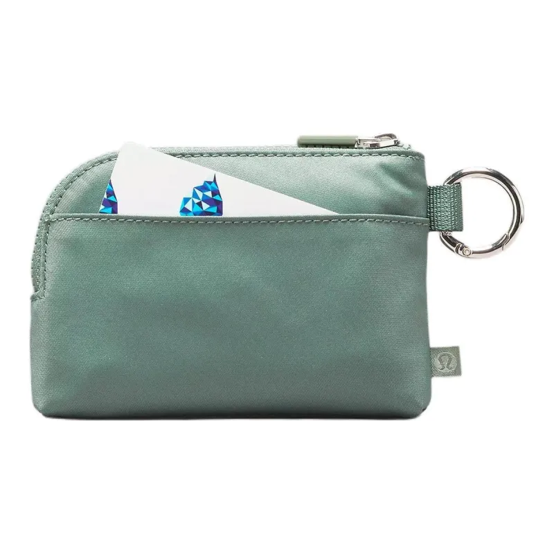 Lululemon Recycled Polyester Card Holder Regular Unisex Eucalyptus Gray & Legacy Green-1