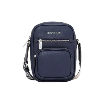 MICHAEL KORS Cow Leather Crossbody Bag, Shoulder Bag Medium Size Women's Marine Blue