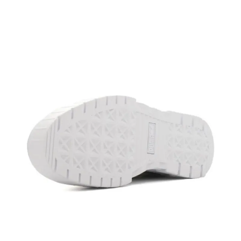 PUMA Mayze Anti Slip Wear Resistant Low Top Skateboard Shoes Women's Beige-5