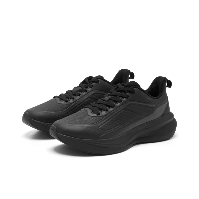 QIAODAN Rainwing 4.0 Anti Slip And Wear Resistant Warm Low Top Q LITESPEED Technology Running Shoes Men's Black-2