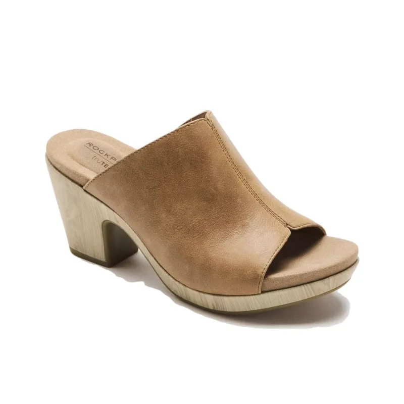 ROCKPORT Rubber Sole Slip Resistant Abrasion Resistant Slide Slippers Women's Brown-2