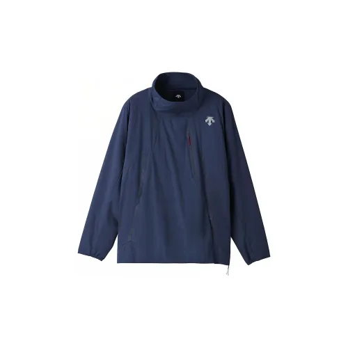 DESCENTE Schematec Jackets Men Transparent Navy Blue