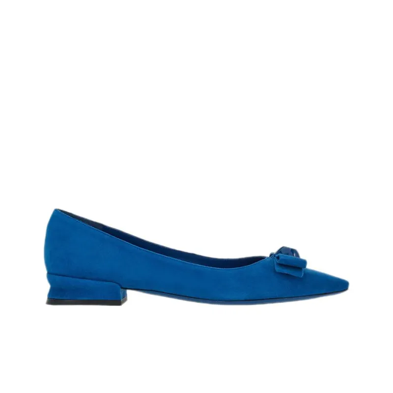 FERRAGAMO Vara Flat Shoes Women's Blue-1