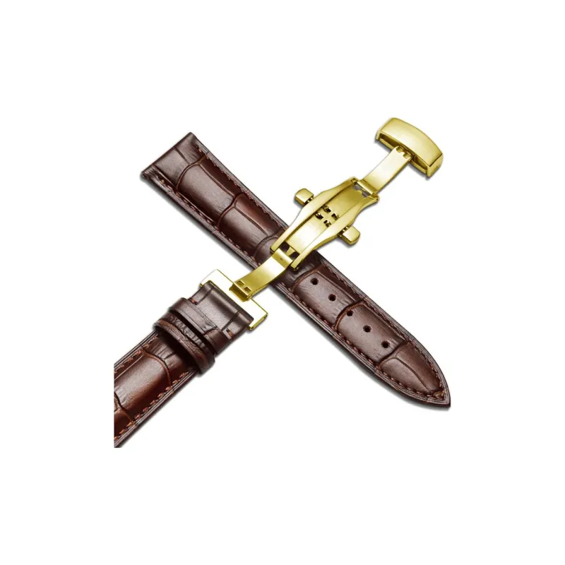 MILANQIAN M&Q Casio Compatibility Watch Band 12 24mm Genuine Leather Material-20