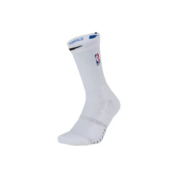 Nike White NBA Elite Quick Crew Socks Basketball Socks Unisex 1 Pack White