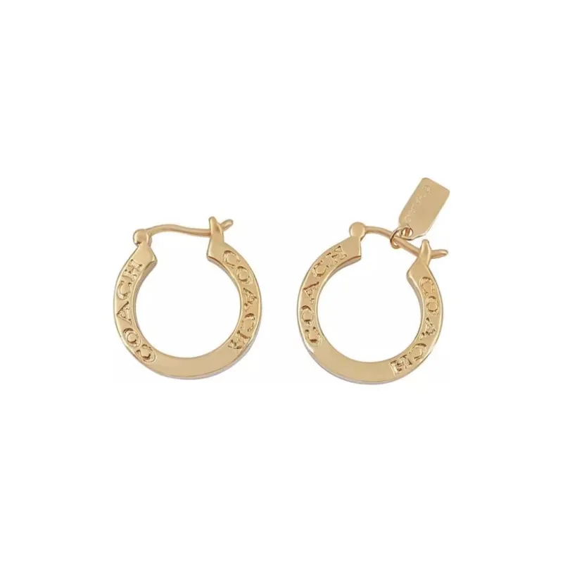 COACH Alloy Earrings Women's Gold-1