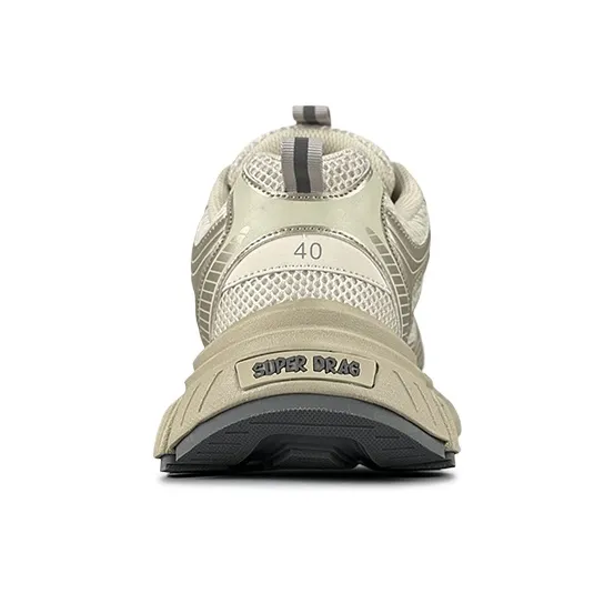 LuzaoT SUPER DRAG Low Top Chunky Sneakers Women's Beige-4
