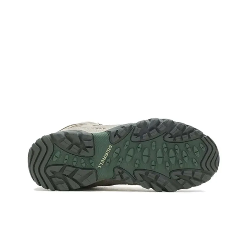 MERRELL Oakcreek Slip-Resistant Breathable Mid-Top Trekking Shoes Men's Green-4