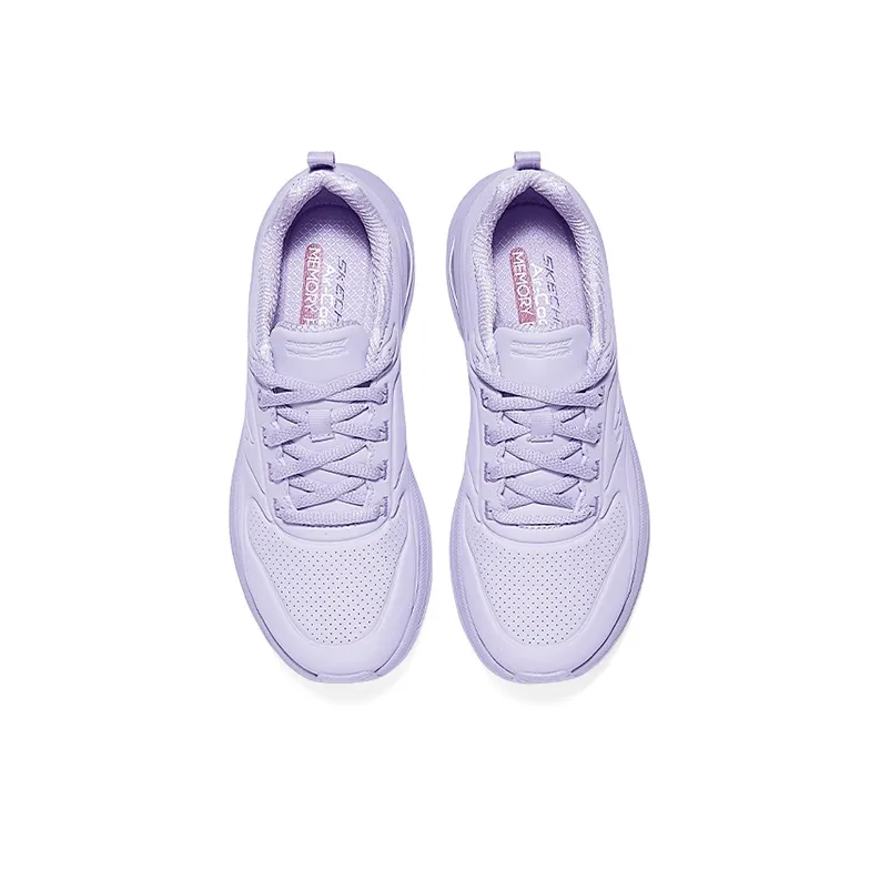 Skechers Lightweight Support Height Increasing Low Top Running Shoes Women's Lavender-3