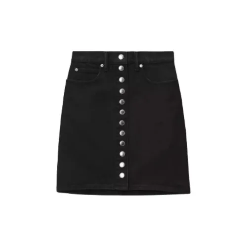 Alexander Wang Denim Short Skirts Women's Black