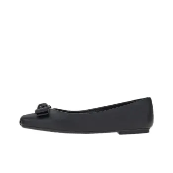 FERRAGAMO Vara Flat Shoes Women's Black