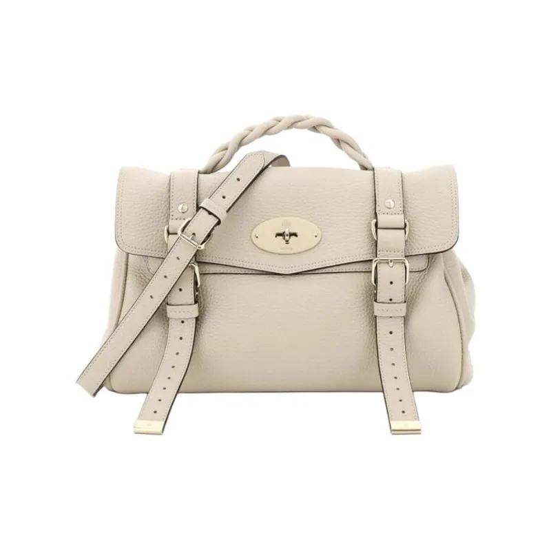 Mulberry Leather One Shoulder Handbags Regular Women's Gray-1