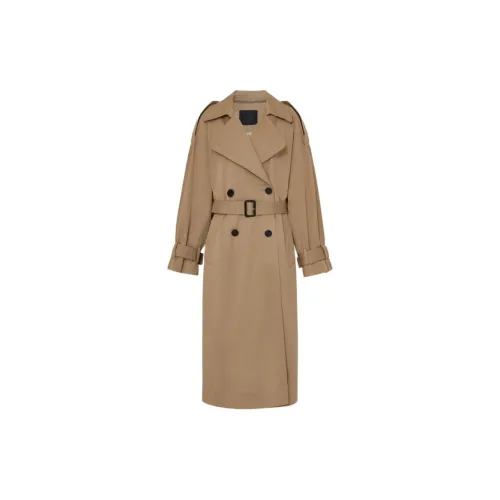 MO&CO Trench Coats Women's Cookie Color