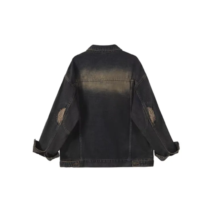 EOEI Denim Jacket Women's Black-1