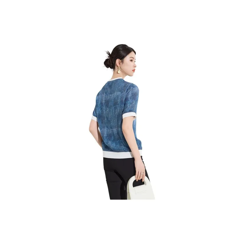 Yi Mengyuan Silk T shirt Women's-1