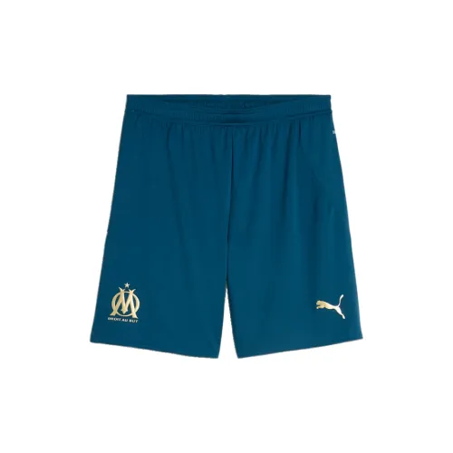 PUMA Olympique De Marseille Soccer Bottoms Men Dark Blue