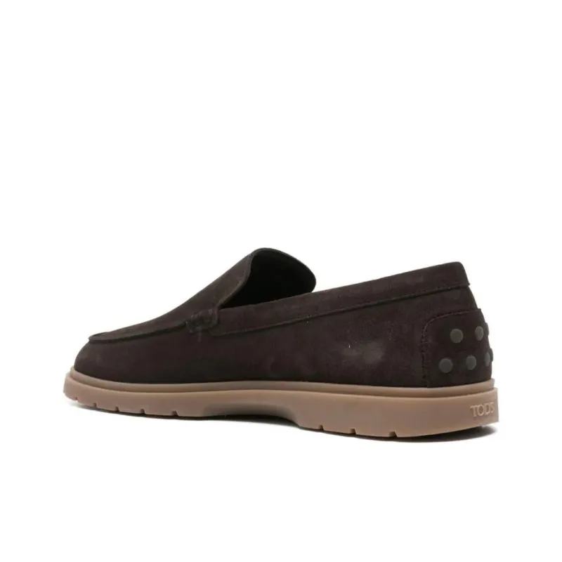 TOD'S Logo Embossed Slip On Loafers-3