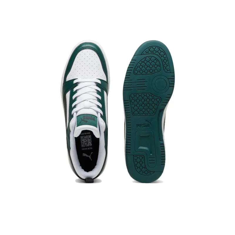 PUMA Rebound V6 Anti Slip Wear Resistant Low Top Skateboard Shoes Unisex Green-3