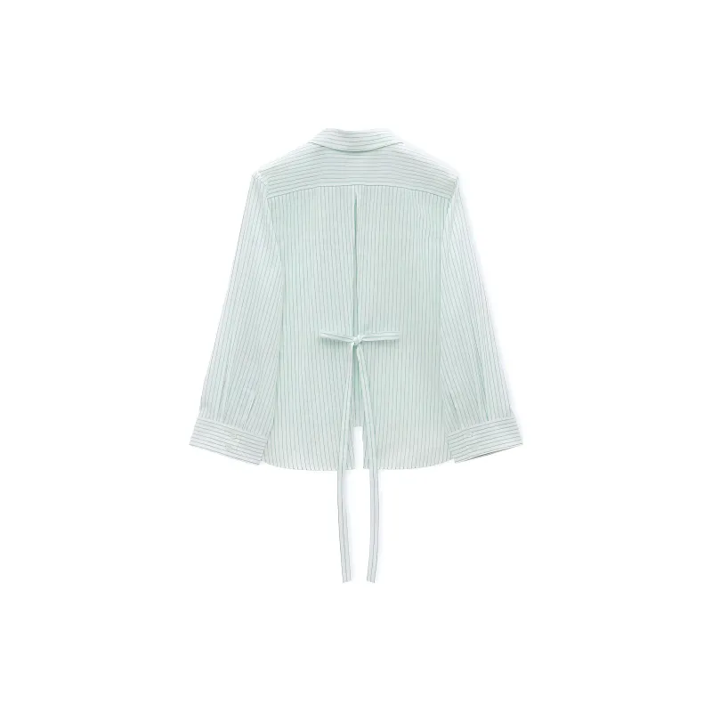 LOEWE Trapeze Striped Button Up Shirt-1