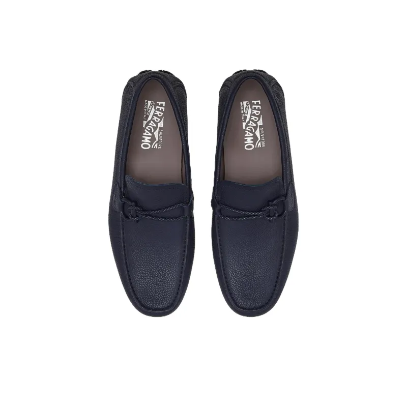 FERRAGAMO Gancini Moccasin Driver Shoes-4
