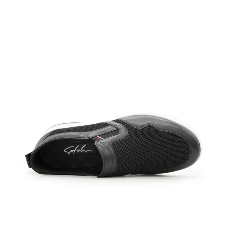 Satchi Casual Shoes Loafers Men's Black-3