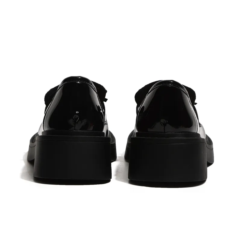 NUNZ Loafers Women's Black Glossy/Black Matte-3