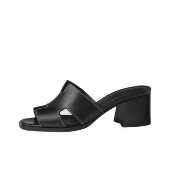 HERMES Helia Slide Slippers Women's Black