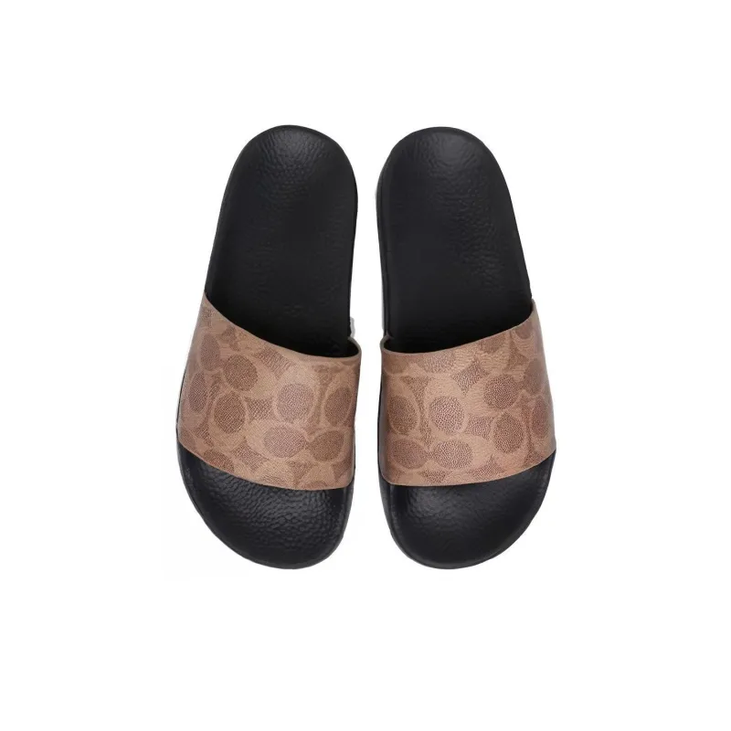 COACH Slip Resistant Stylish Sandal Women's Brown-3