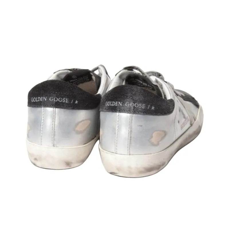 Golden Goose Super Star Stylish Skateboarding Shoes Women's Silver-3