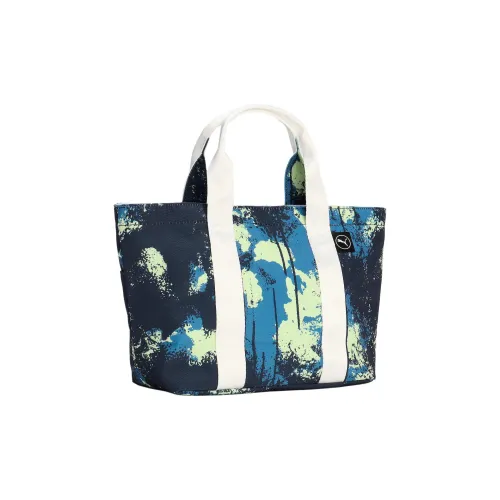 PUMA Handbags Dark Marine Blue With Cold Yellowish Green Accents