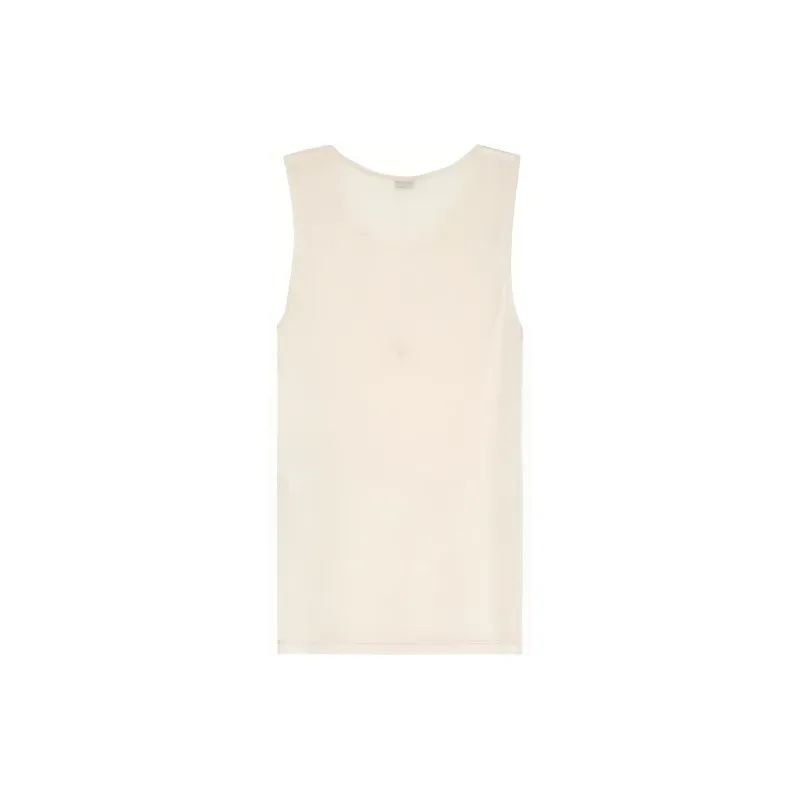 SAINT LAURENT Cassandre Sleeveless Tank Top-1