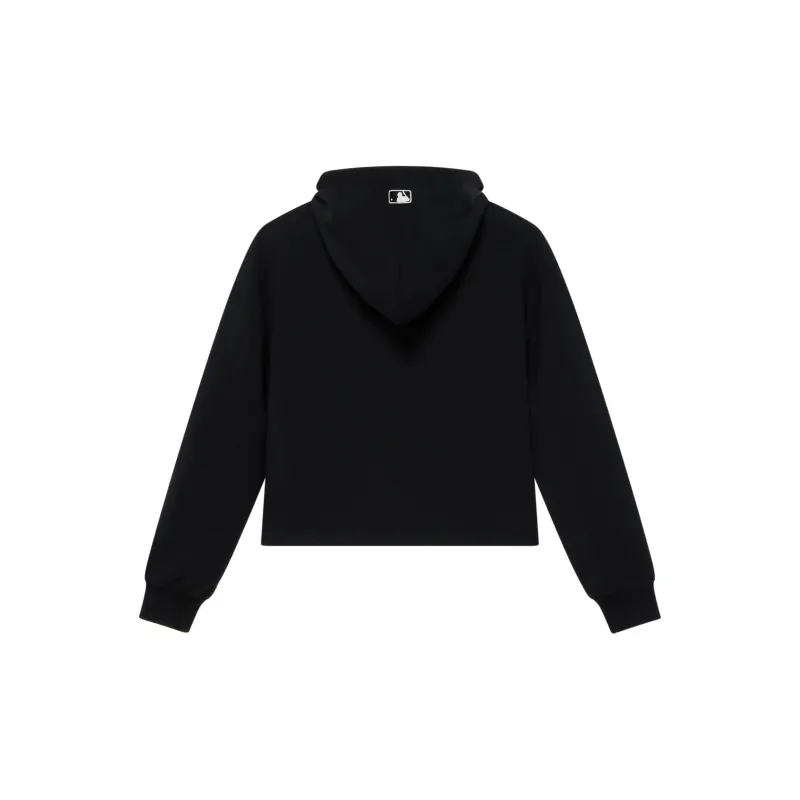 MLB New York Yankees Basic Collection 24FW Pre Fall Cropped Hoodie Unisex Black-1