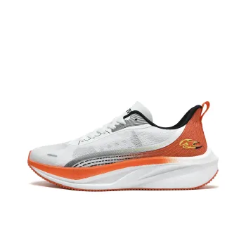AVJV Running Shoes Men Low Top White, Orange, Orange