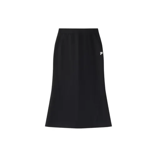 FILA FUSION Casual Long Skirts Women's Jet Black