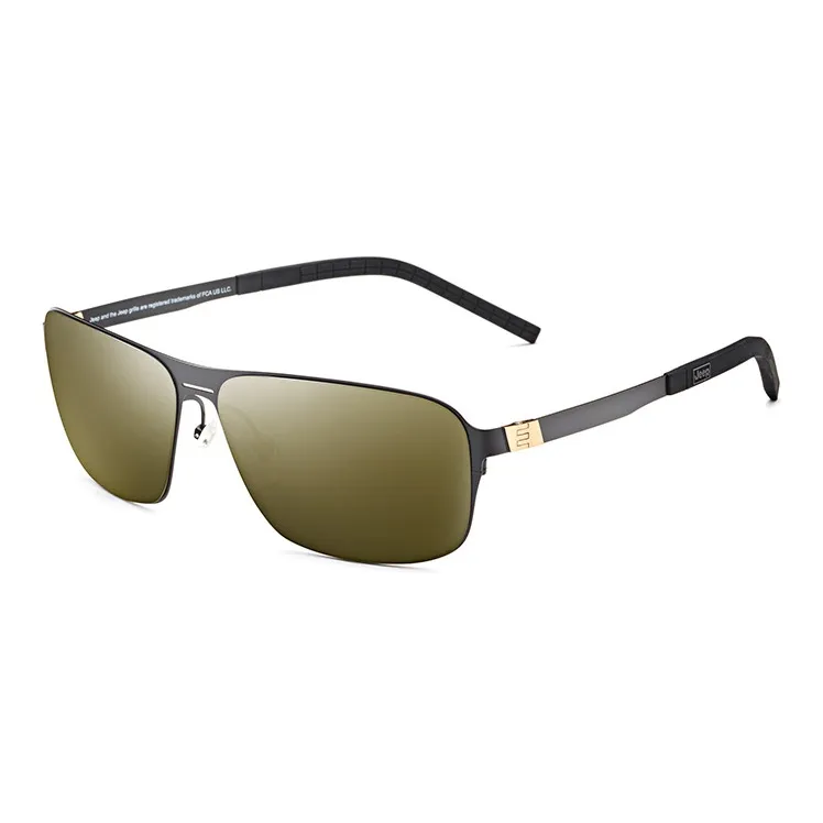 Jeep Titanium Β Titanium Square Sunglasses Men's-9