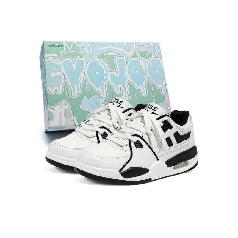 CVOJOO Puffy Shoes Low Top Skateboard Shoes Unisex-0