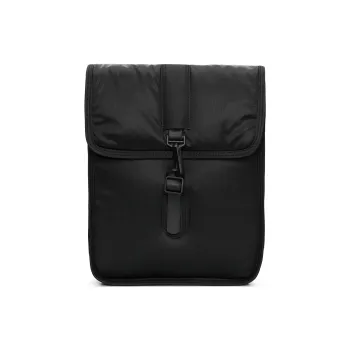 Rains Polyester Backpack Unisex Black / Dark Brown / Sandy Yellow / Rose Gold