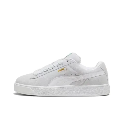PUMA Suede XL Anti Slip Wear Resistant Low Top Skateboard Shoes Unisex White