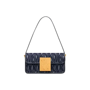 DIOR Miss Dior Denim Handbag Shoulder Bag Women's Dark Blue