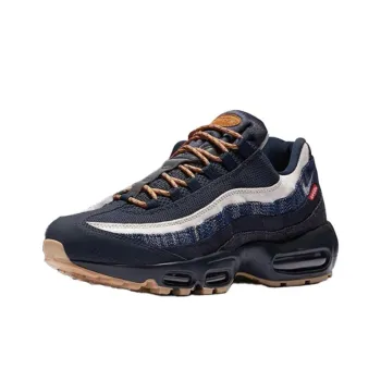 Levi's x Nike Air Max 95 Anti Slip Wear Resistant Low Top Running Shoes Unisex Blue Gray