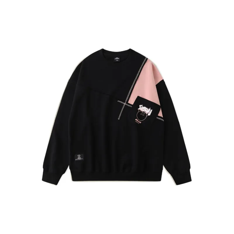 LAMLICKA Sweatshirt Unisex Black Pink-1
