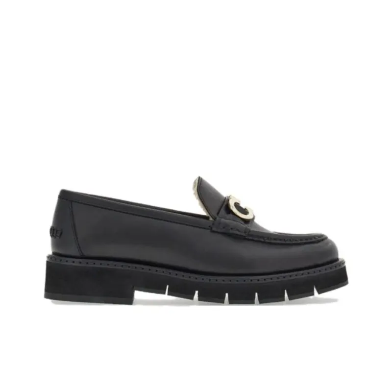 FERRAGAMO Gancini-buckle Leather Loafers-1