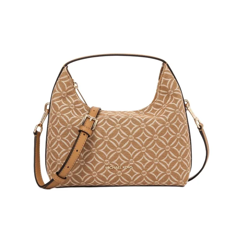 MICHAEL KORS Jacquard Fabric Crossbody One Shoulder Handbag Trumpets Women's Brown-0