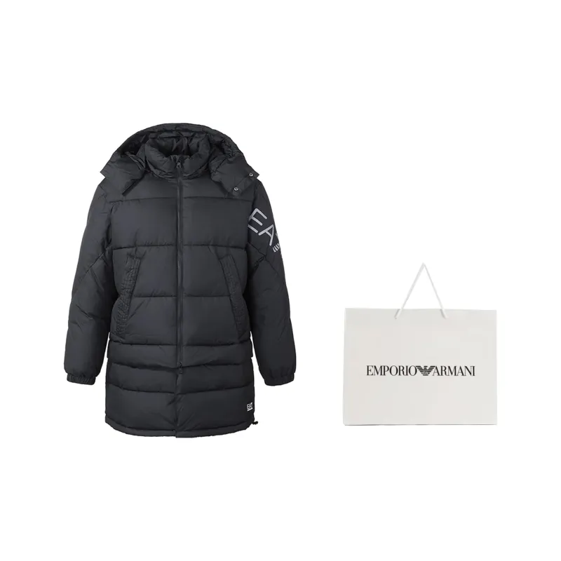 EA7 EMPORIO ARMANI Mountain Hooded Padded Coat-4