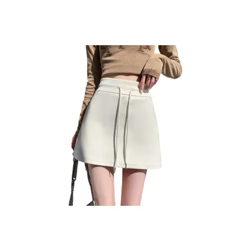 Oudifu Leather Short Skirts Women's