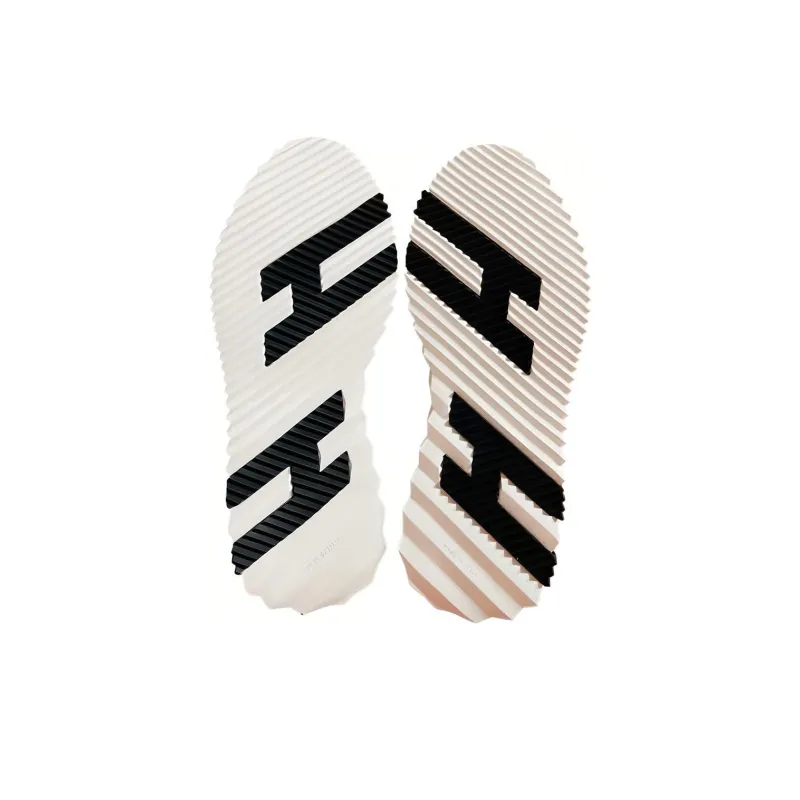 HERMES Bouncing Shock Absorbers Low Top Casual Shoes Men's White Gray-2